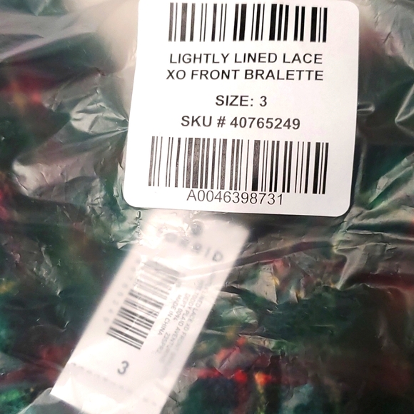 ❤️NWT VINTAGE TORRID BRALETTE - LIGHTLY LINED - LACE TRIM - XO DETAIL -PLUS SIZE - Picture 4 of 10